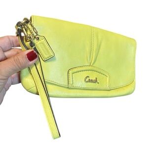 COACH Pleated Flap Clutch